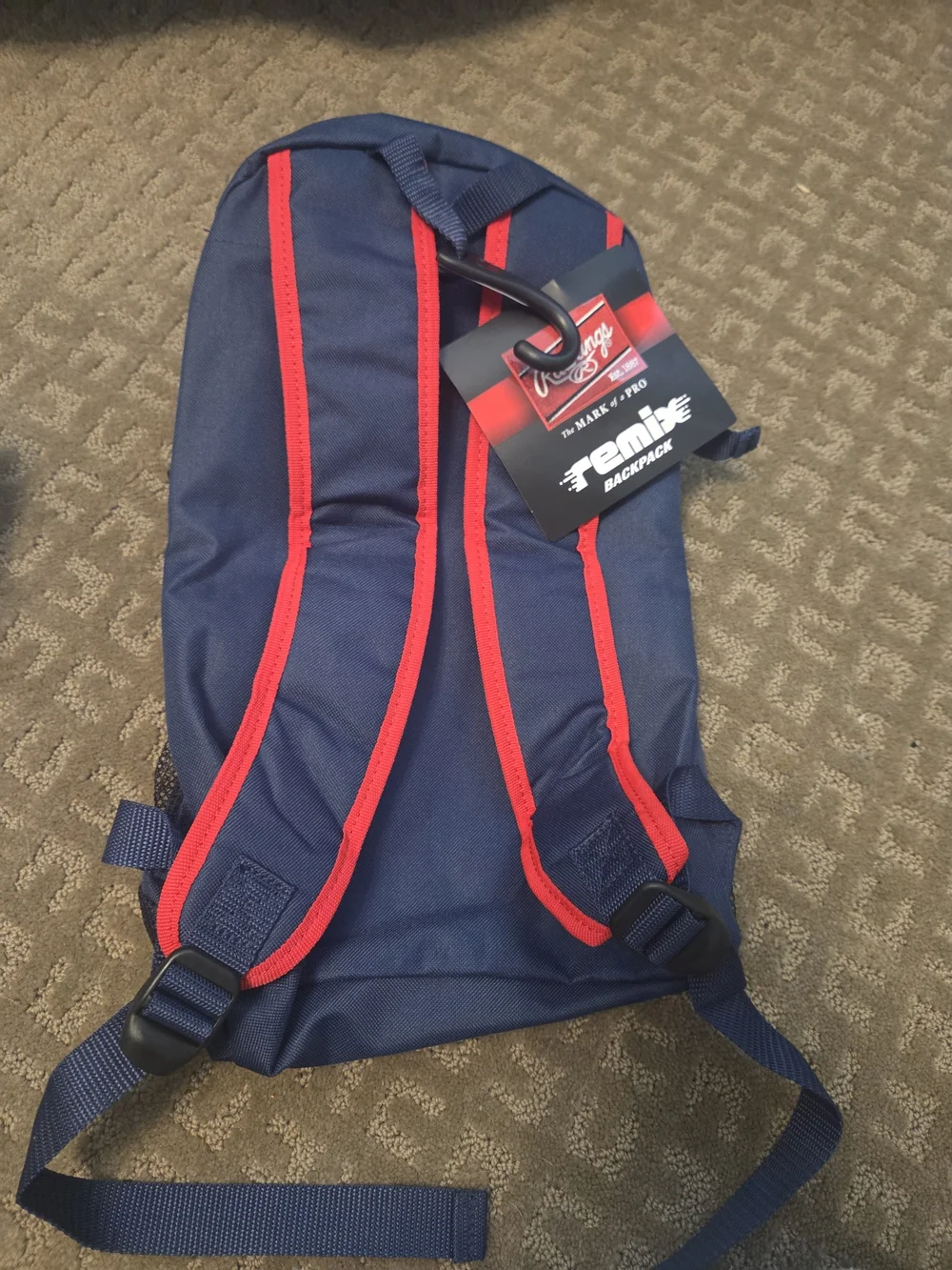 Rawlings Navy Red White Stars & Stripes Kids Baseball Backpack
